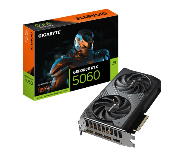 GIGABYTE GeForce RTX 5060 Windforce OC 8GB GDDR7 DLSS4 - 1332838 - zdjęcie